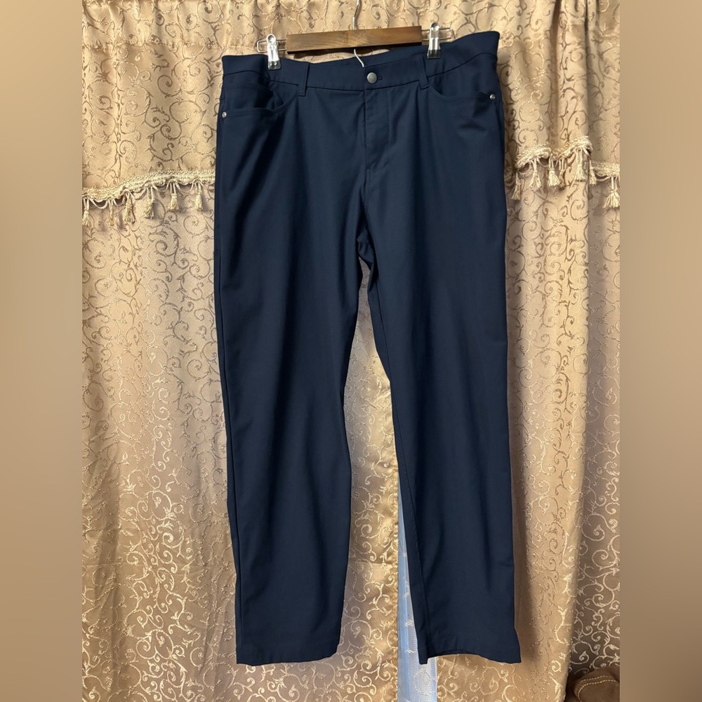 Lululemon Navy Blue Straight-Leg Pants-38